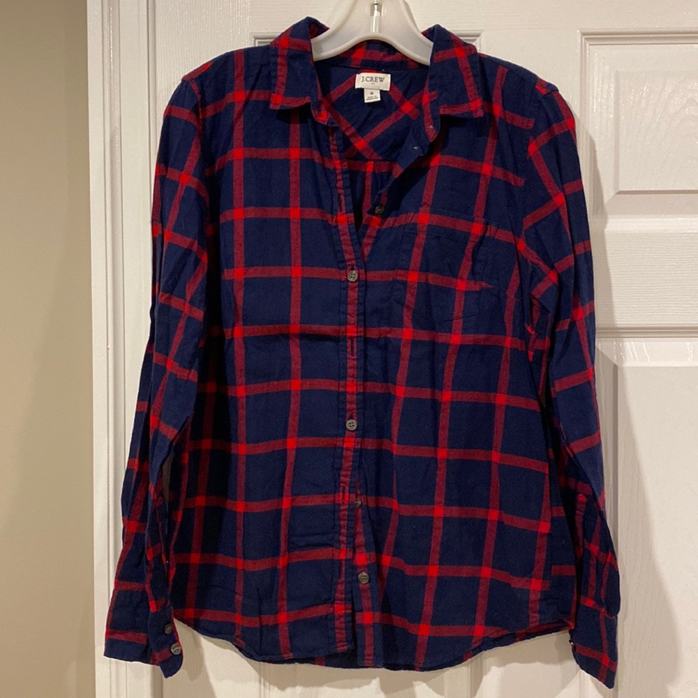 Plaid button down shirt